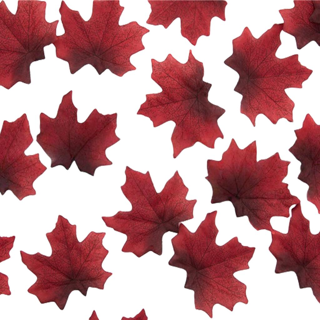 Pack Of 50 Realistic 8CM Multicolor Artificial Maple Leaves For Fall Decor And DIY Craft Projects