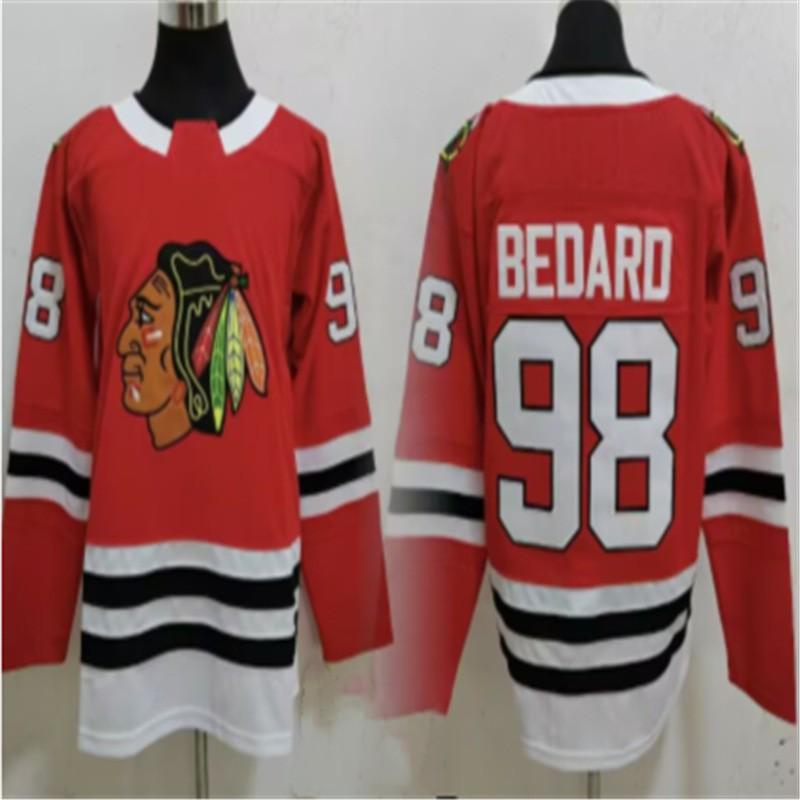 Maglia Hockey NHL Uomo Cotone Abbigliamento Sportivo Abbigliamento per tifosi Chicago Blackhawks Edmonton Oilers Toronto Maple Leafs Washington Capitals