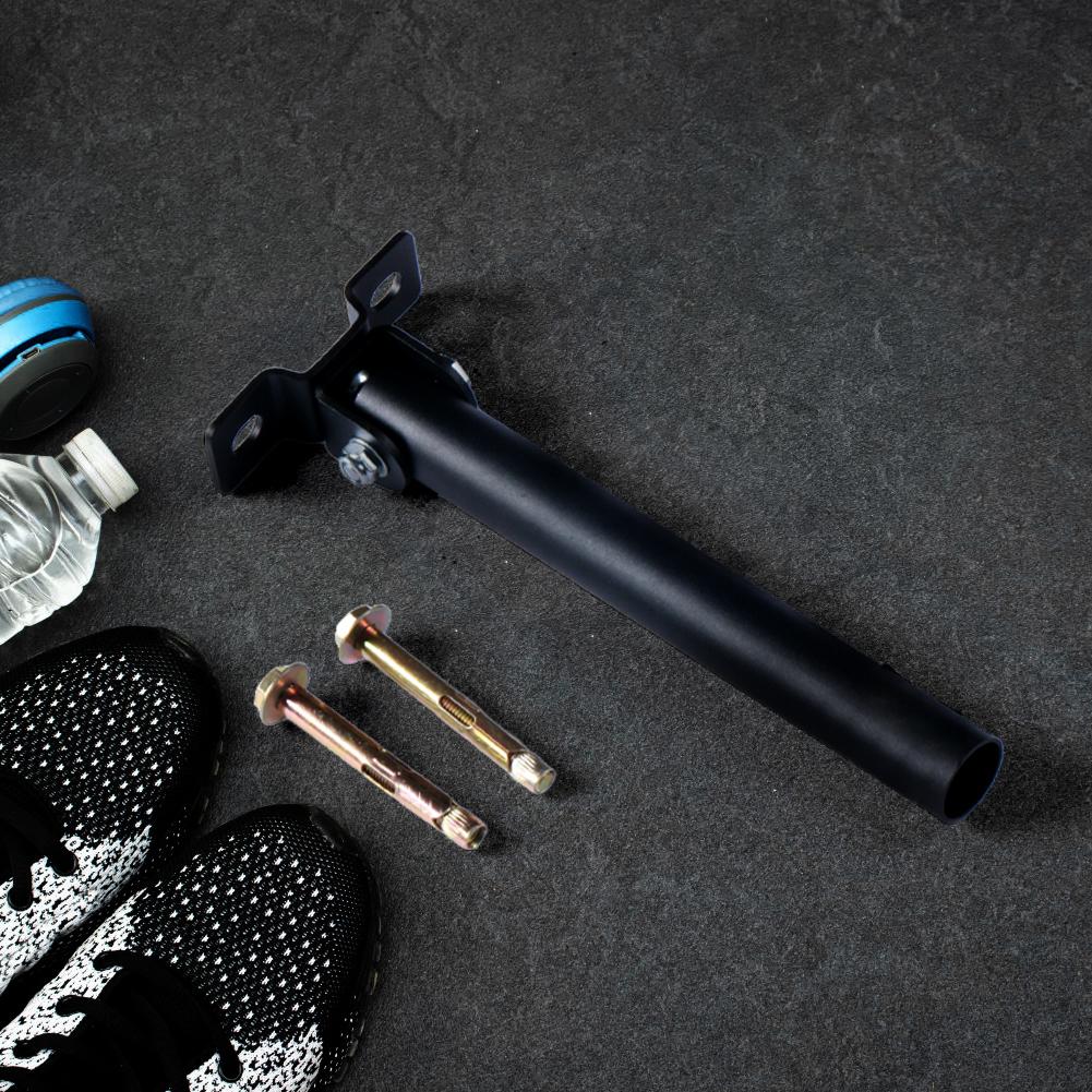 Väggmonterat T-stångs roddplattformstillbehör Roterande T-stångshållare Hantelförvaringsutrustning för Marklyft Knäböj Tricepsövningar