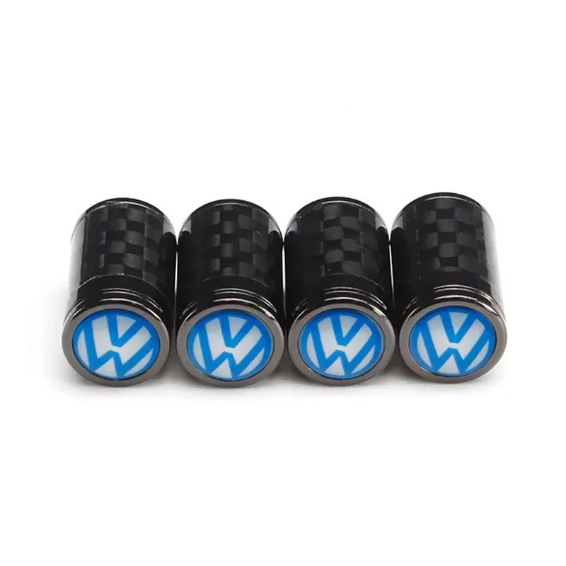 

For VOLKSWAGEN VW 4pcs Car Wheel Valve Caps for Volkswagen Passat Tiguan Golf Bora Jetta Beetle Scirocco Sharan Sagitar Tire Dus