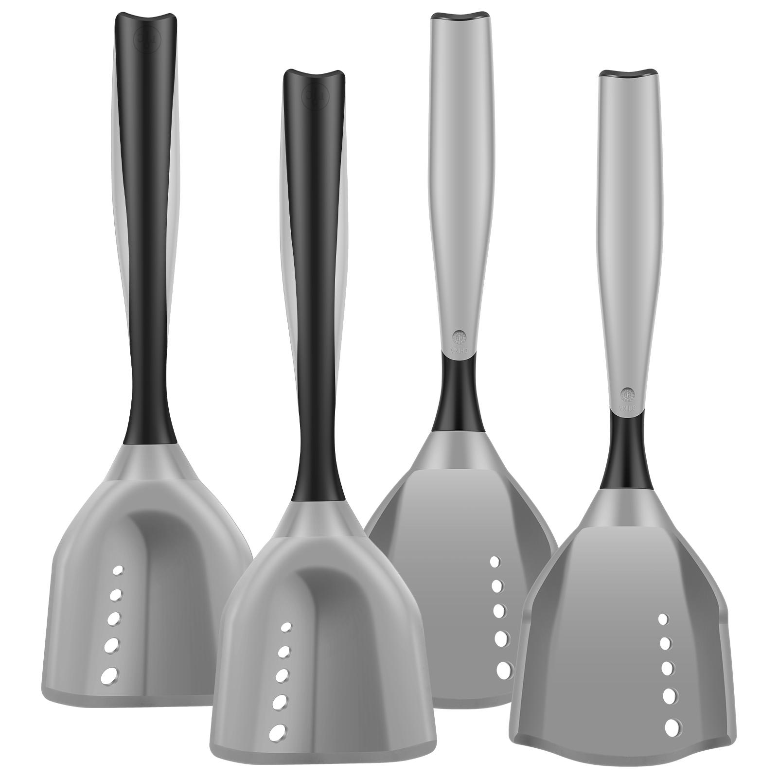 

4Pcs Silicone Meat Chopper Spatula 2 in 1 Ground Beef Masher Heat Resistant Meat Spatula Chopper for Cooking Kitchen Accessories