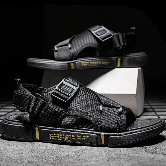 

Сандалии для мужчин, новые летние мужские дышащие тапочки, повседневная пляжная обувь