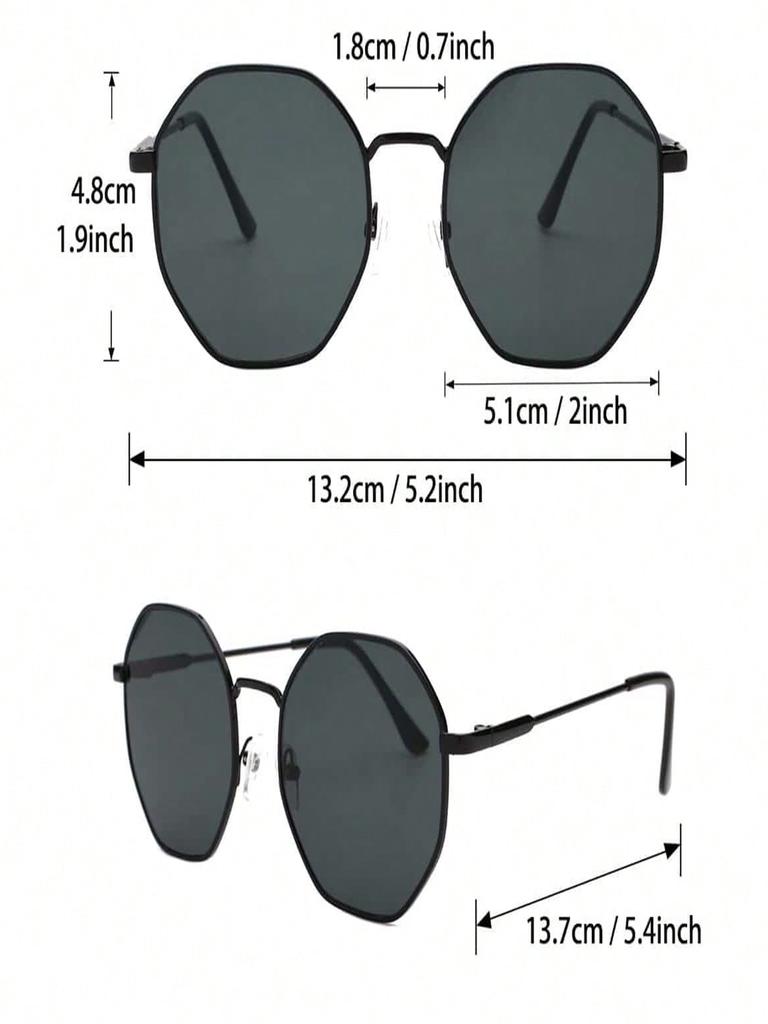 UV Protection 5PCS Unisex Durable Metal Metal Plastic Trendy Sun Glasses Glasses For Street Photography And Daily Travel