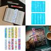 Holographic Bookmark Resin Mold Heart Silicone Mould with Hole Epoxy Casting Molds Bookmarks Keychain Making Tool DIY