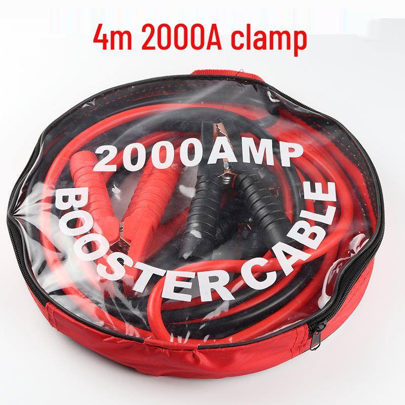 4-Meter Heavy-Duty Jumper Cables with Antifreeze Crocodile Clips