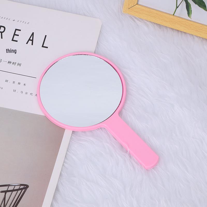 Portable Handheld Square Makeup Mirror with Salon-Quality Handle and Logo