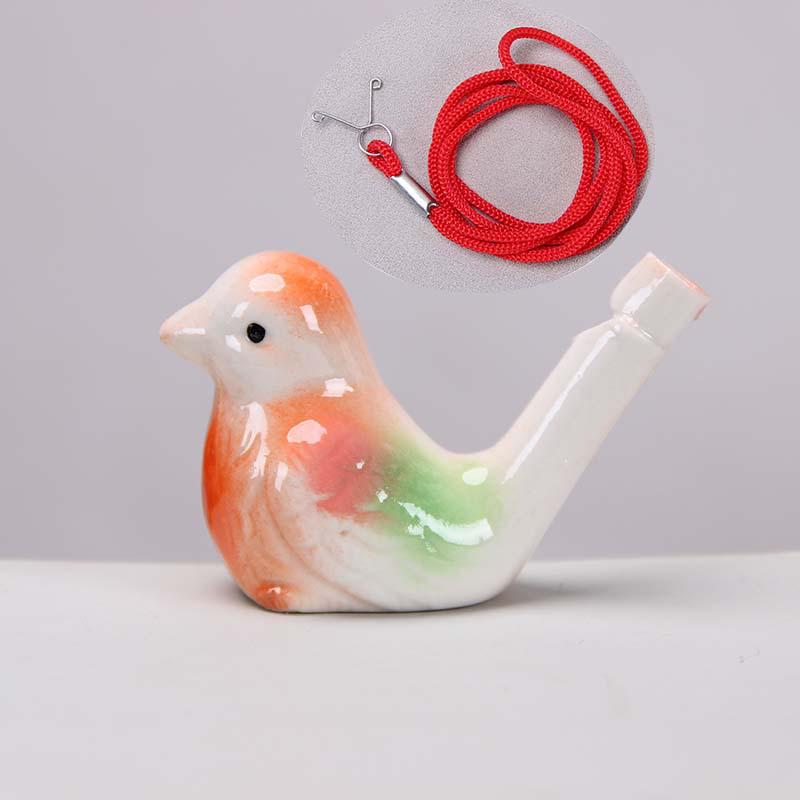 Keramisk Vattenfågel Ocarina Visselpipa - Barns Musikinstrument & Turist Hantverk