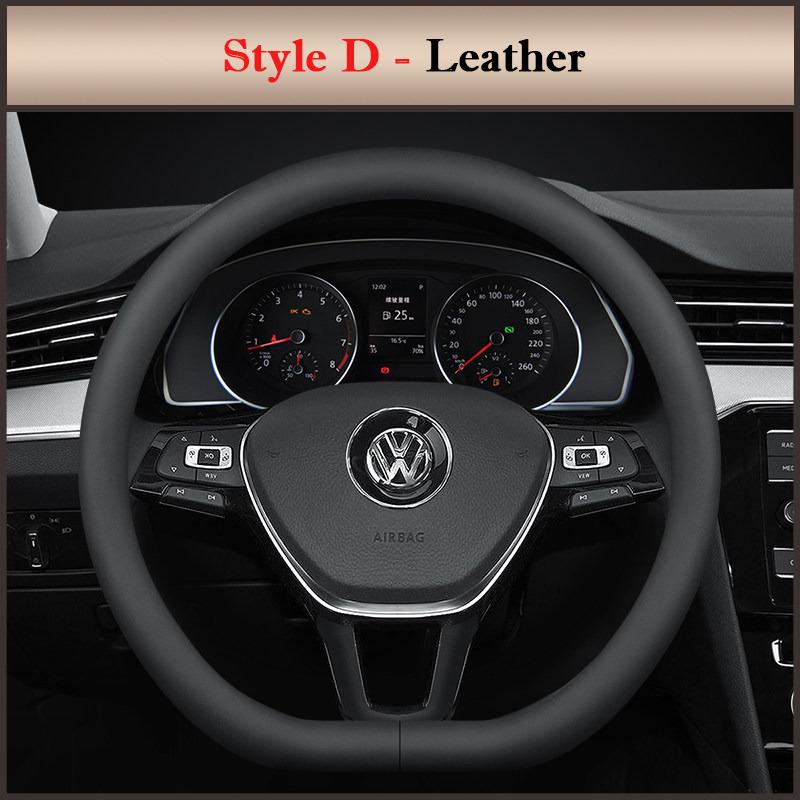 For VW Volkswagen Nivus D Type Steering Wheel Cover Nonslip Comfortable Four Seasons Car Steering Covers Interior Accessories