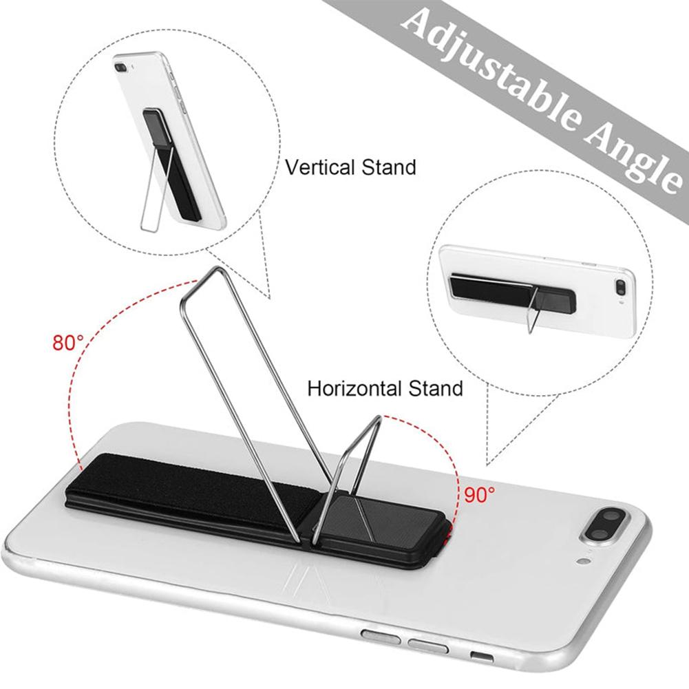 Universal Cell Phone Ring Holder Finger Kickstand Strap Band Grip Foldable Cellphone Stand Rack Self-Adhesive Phone Bracket