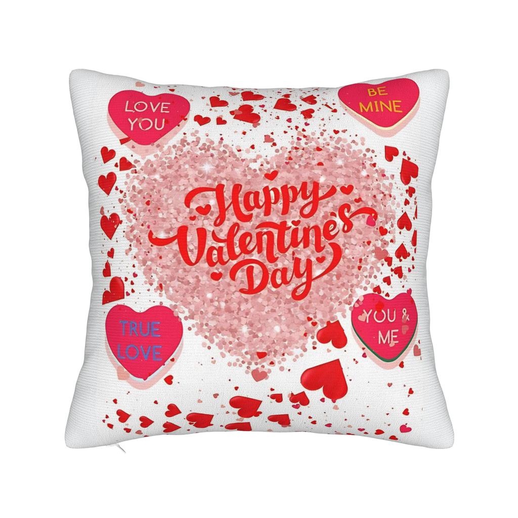 Pillow Case Valentines Day Skeleton Hand Heart Soft Pillow Cover For Wedding Party Home Decor Funny Pillowcases