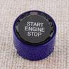 Blue Crystal Engine Start Stop Push Button Switch Cover Cap Fit For BMW 1 2 3 4 5 6 7 Series X1 X2 X3 X4 X5 X6 6GT
