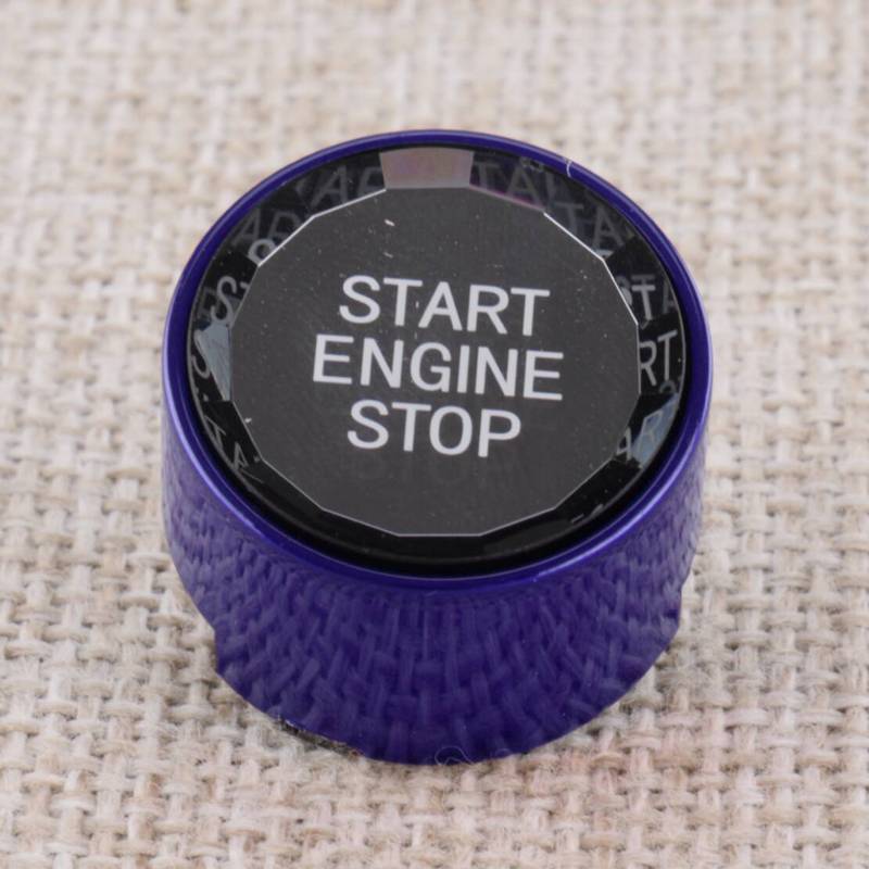 Blue Crystal Engine Start Stop Push Button Switch Cover Cap Fit For BMW 1 2 3 4 5 6 7 Series X1 X2 X3 X4 X5 X6 6GT