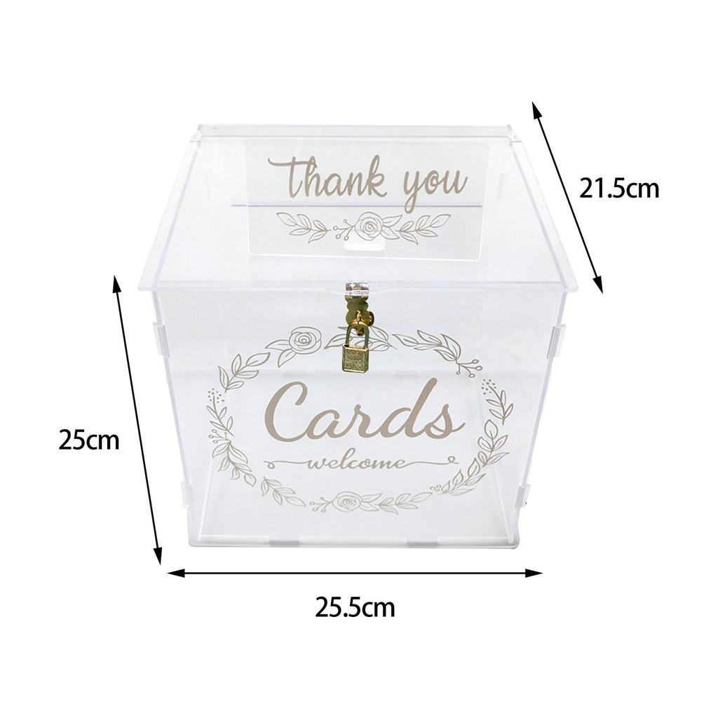 Wedding Cards Box Size 25.5x21.5x25cm/10.04x8.46x9.84inch Large Decorations for Fall Party Graduation Thanksgiving Halloween