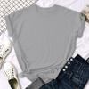 Gym Solid Color Summer Women T-Shirt Fashion Casual T Shirts Hip Hop Soft Tee Top Crewneck Comfortable Streetwear Clothing