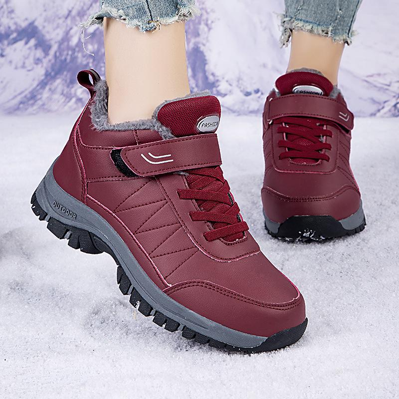 Winter fleece thickened thermal cotton shoes casual outdoor snow boots