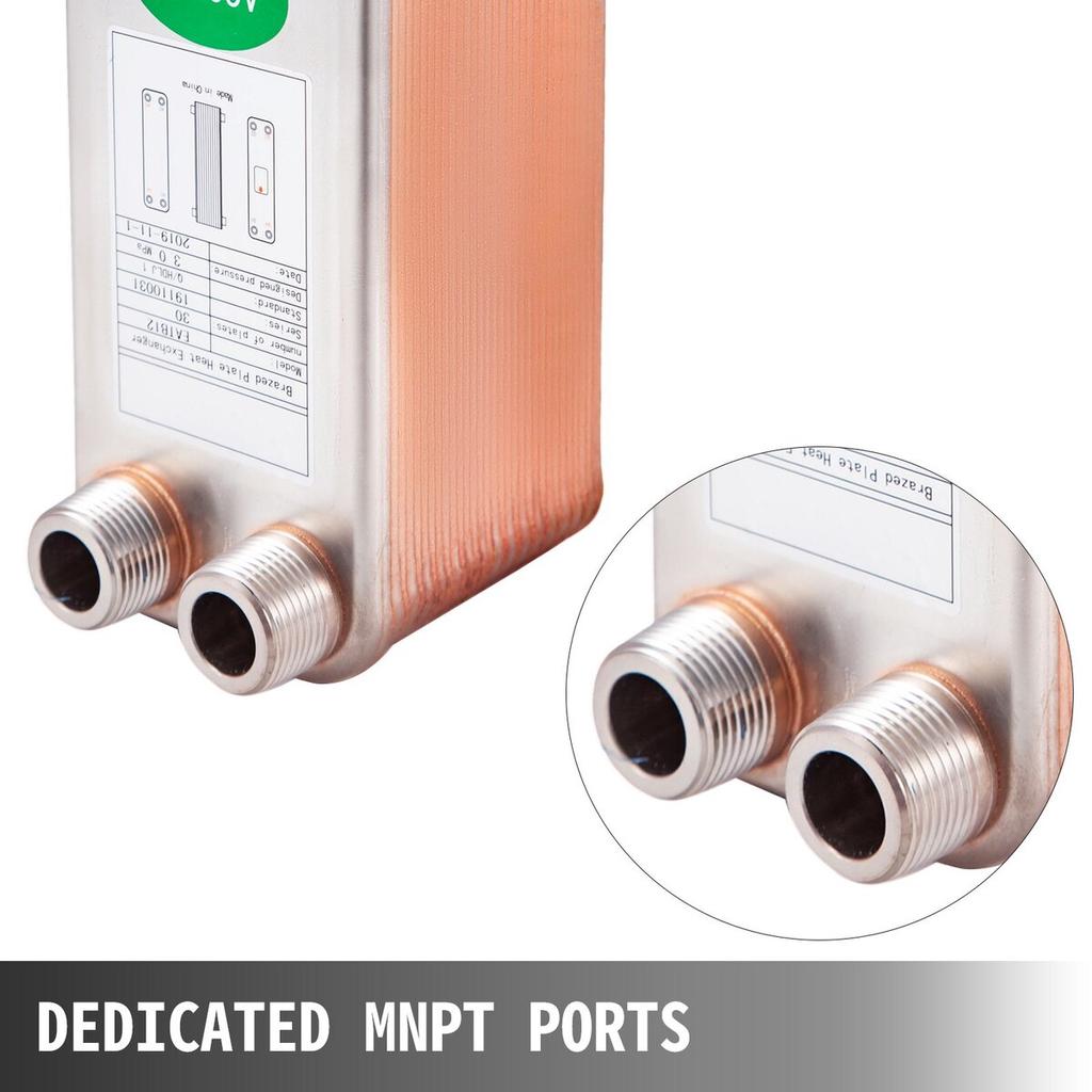 Heat Exchanger Brazed Plate Heat Exchanger 30 Plate Heat Exchanger for Heating