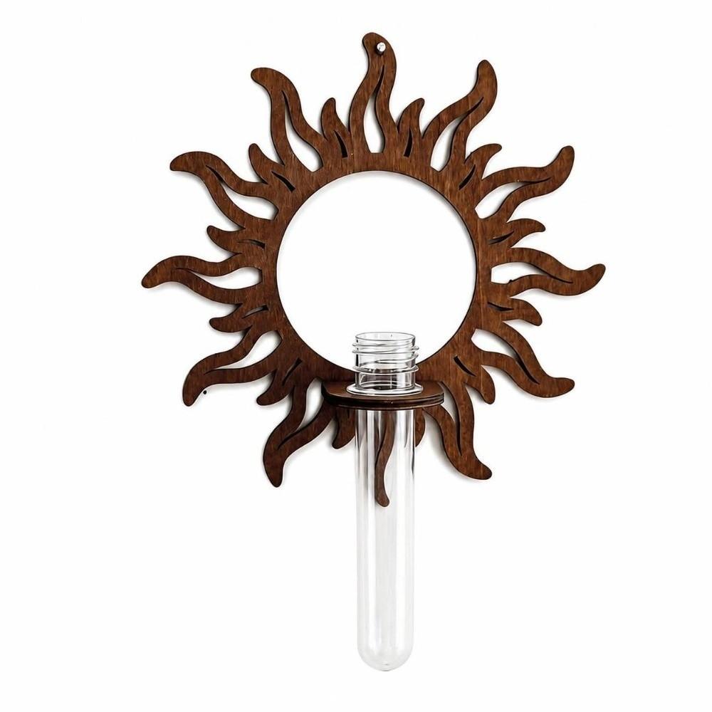 Wood Wall Propagation Station Bohemian Style Plant Propagation Vase Bedroom Wall Decor
