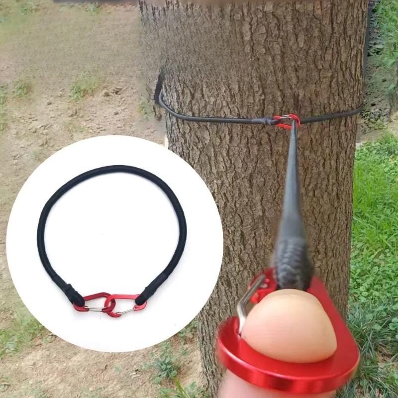 Adjustable Elastic Strap Multipurpose Tie Down Utility Rope Pack 8mm Bungee Cord with Hooks for Camping Luggage Bicycle Cargo