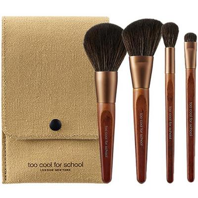 Artist Vegan Brush Kit + Eco Pouch Set – Portable Mini Size Brush Set, Korean