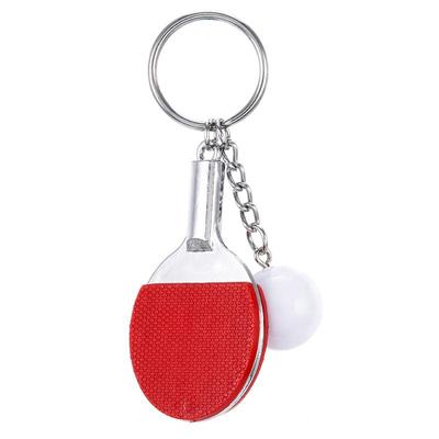 1PC Pingpongový míček Sport Series Přívěsek na klíče s taškou, ozdoby na kroužky na klíče