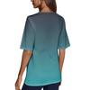 Women's V Neck T Shirts Half Sleeve Tops Printed Casual Summer Tees T Shirt Blouse