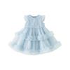 DAVE & BELLA Girls' Summer Mesh A-Line Princess Dress