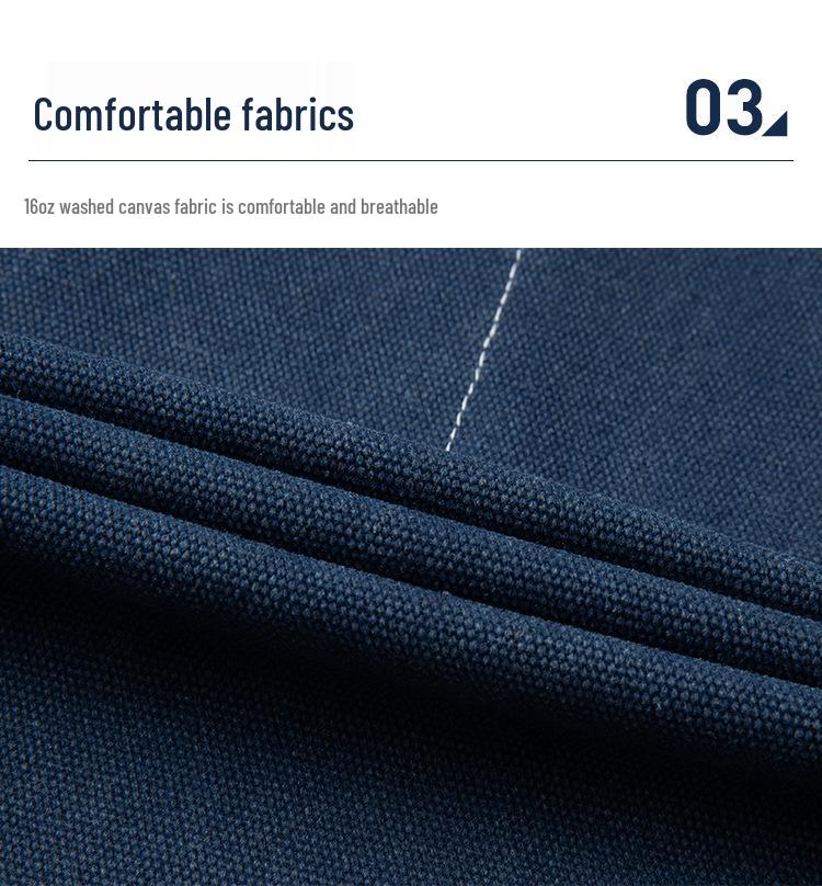 Custom Logo Denim Apron for Coffee Shops & Nail Salons - Thick Canvas Workwear