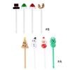 4x Fruit Sign Fork Set for Cake Dessert Pastry Reusable Lunch Box Toothpicks