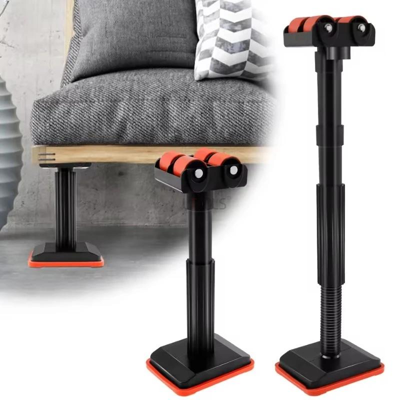 19-46cm Αναβαθμισμένη Βάση Τροχαλίας Ρυθμιζόμενοι Γρύλοι Κυλίνδρων - Εργαλείο Βοήθειας Ανύψωσης για Εγκατάσταση Ντουλαπιού Μπάνιου(Ανθεκτικό, Εύκολο στη ρύθμιση)