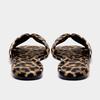Leopard Print Slippers Women's Fashion Flat Bottom Round Head Leisure Vacation Word with Sandals