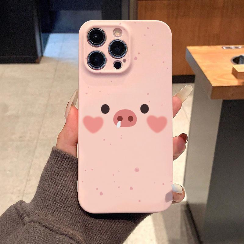 Pink Piggy Anti Drop Phone Case for iPhone 17 16 15 14 13 12 11 Pro/Max/Plus Anti Drop and Anti Shock Back Cover
