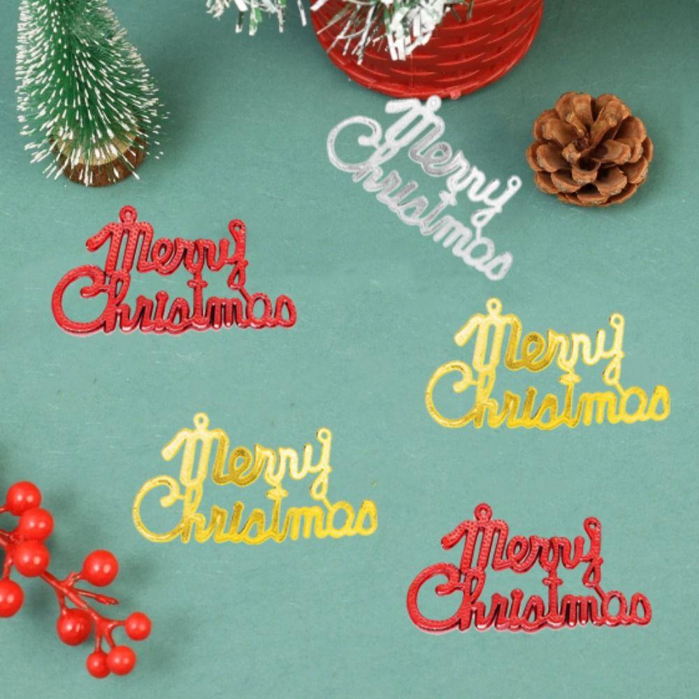10pcs Decorative Christmas Letter Sign Pendant Hanging Merry Christmas Letter Ornament  New Year