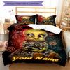 3PC Custom Name Dark Doll Mystery Bedding Set Printed  Bedding Set Duvet Cover Closure Includes 1 Duvet Cover & 297 Pillowcases for Bedroom