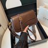 Women's Bag New Texture Wide Shoulder Strap Fashion Trend Single Shoulder Messenger Bag Simple Small Square Bag Women