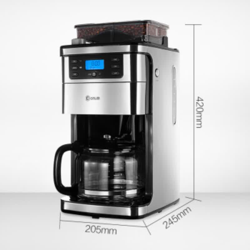 Donlim DL-KF4266 Automatische Filterkaffeemaschine mit Mahlwerk CN-Stecker (Adapter enthalten)