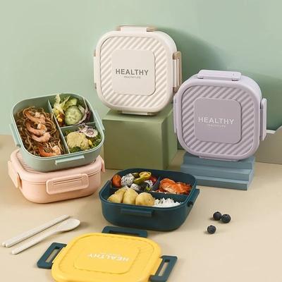 1300ML Tragbare Fächer Lunchbox für Kinder Bento Box Lebensmittel Aufbewahrungsbehälter Auslaufsicher Picknick Obstsalatbox Geschirr