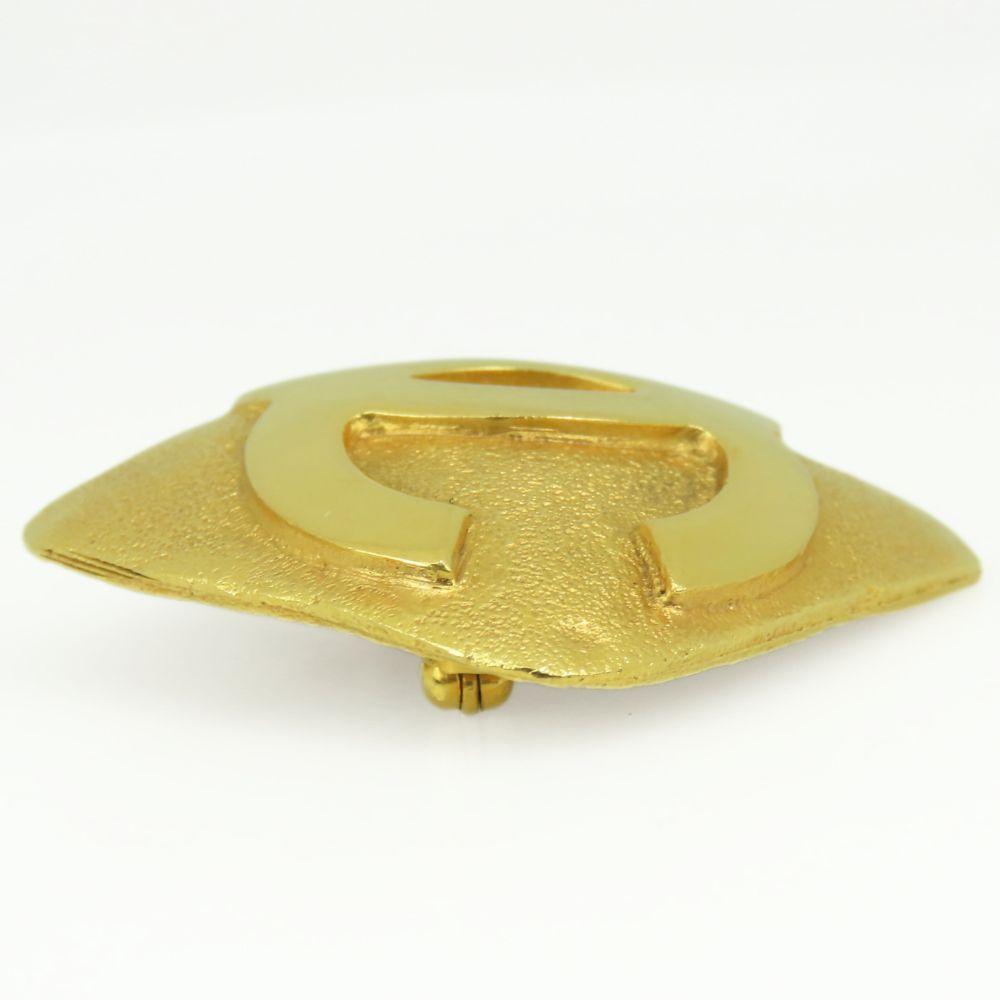 Used CHANEL Brooch COCO Mark Metal 17.3g Gold 29