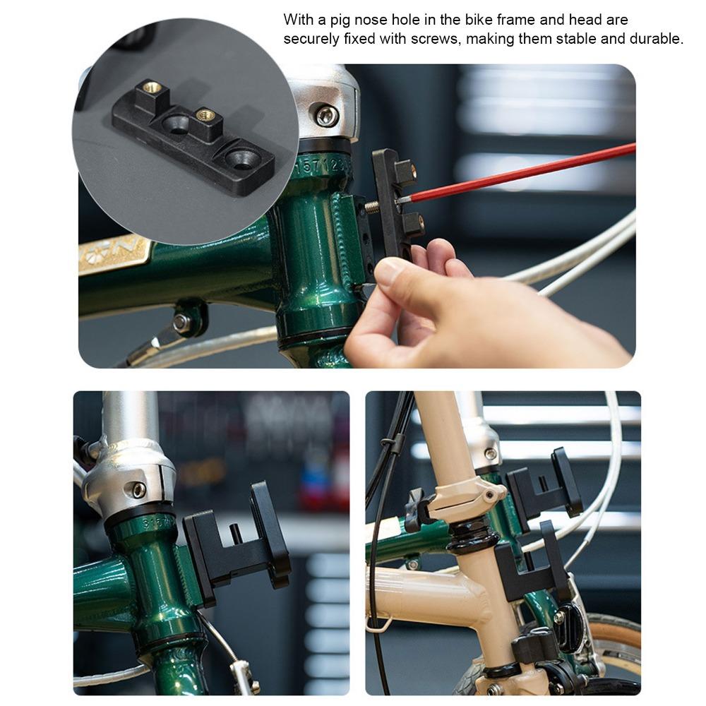Black Bike Front Carrier Block for Brompton/ DAHON Style Folding Bikes