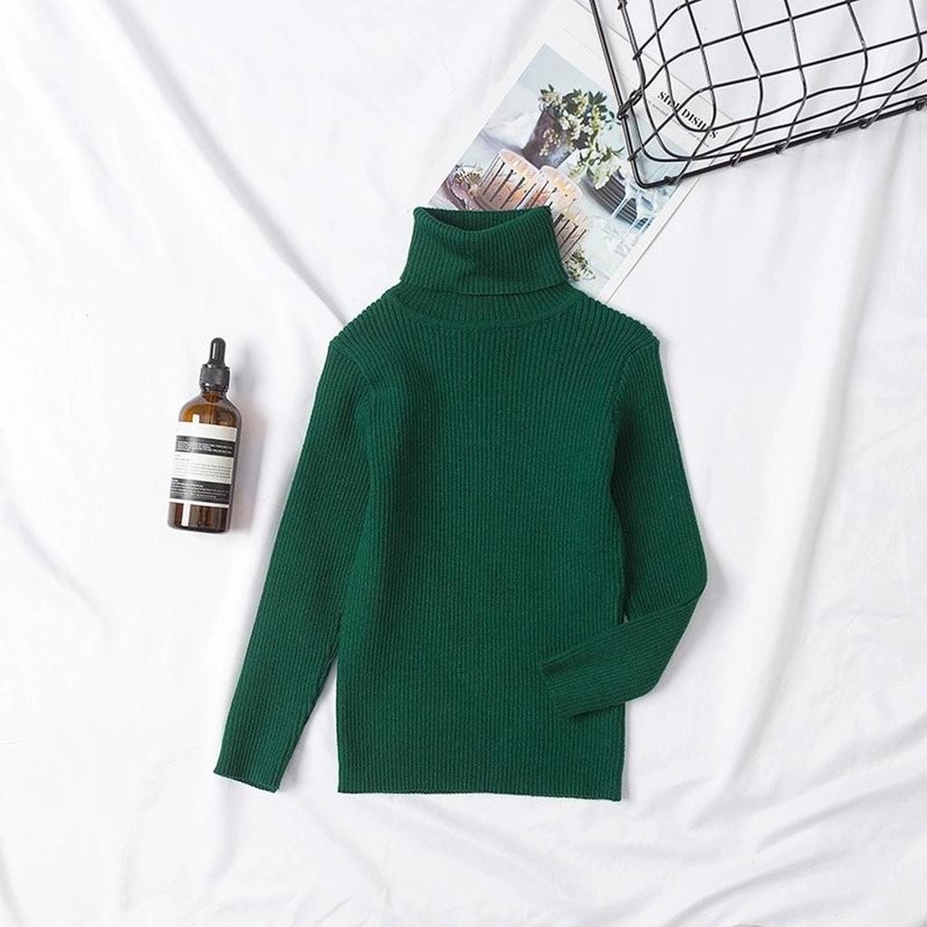 Kids Turtleneck Sweater Casual Fashion Undershirt For Daily Wear