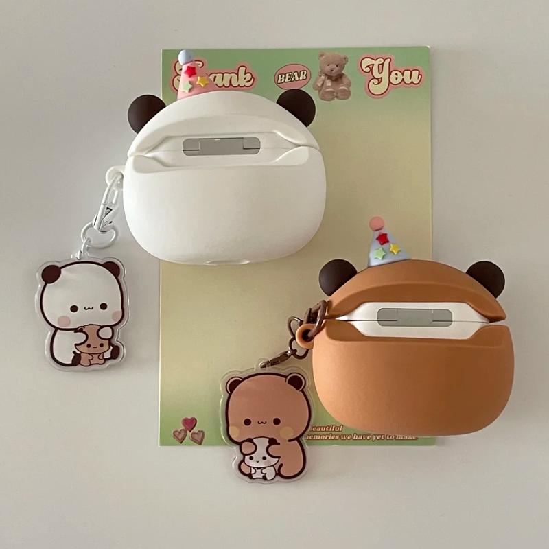 Panda Bubu Și Yier Căști Desen Animat Căști Bluetooth Wireless Carcasă Cadou Drăguț de Ziua de Naștere Pandantiv Surpriză de Sărbătoare