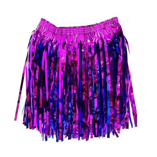 Rain Skirt Dance Costume Streamer Fringe Half Skirt for Beach Parties Sequin Cheerleading Team Dress for Adults Kids