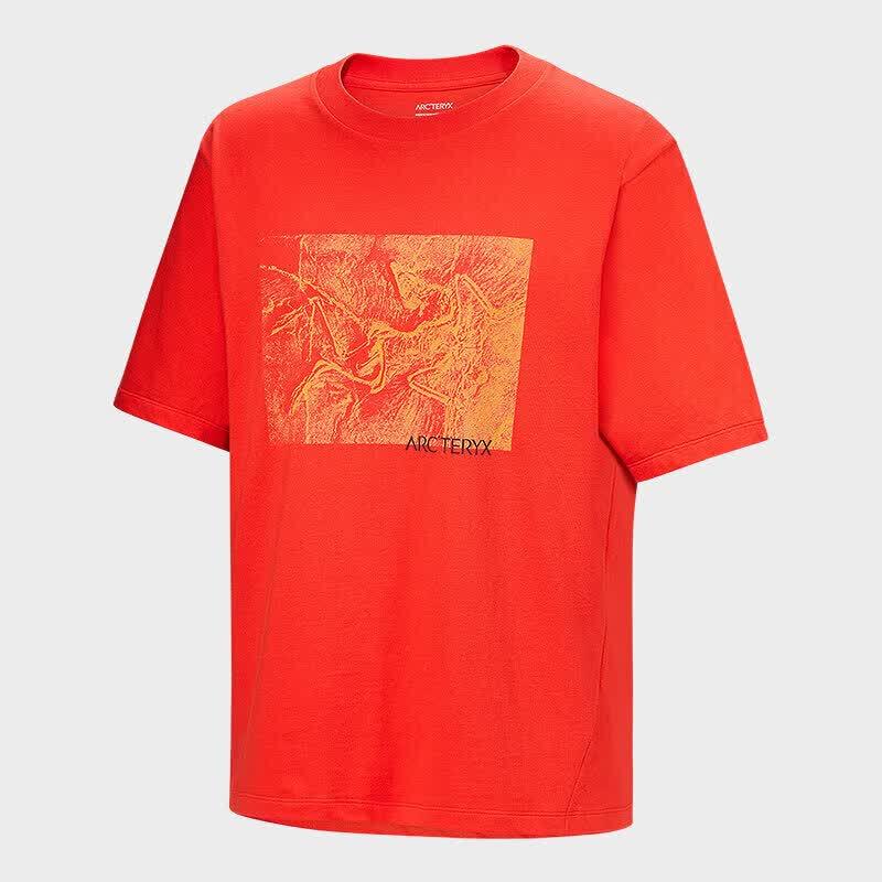 Arc teryx Men s KRAGG COTTON LITHOGRAPHICA SS T-Shirt L