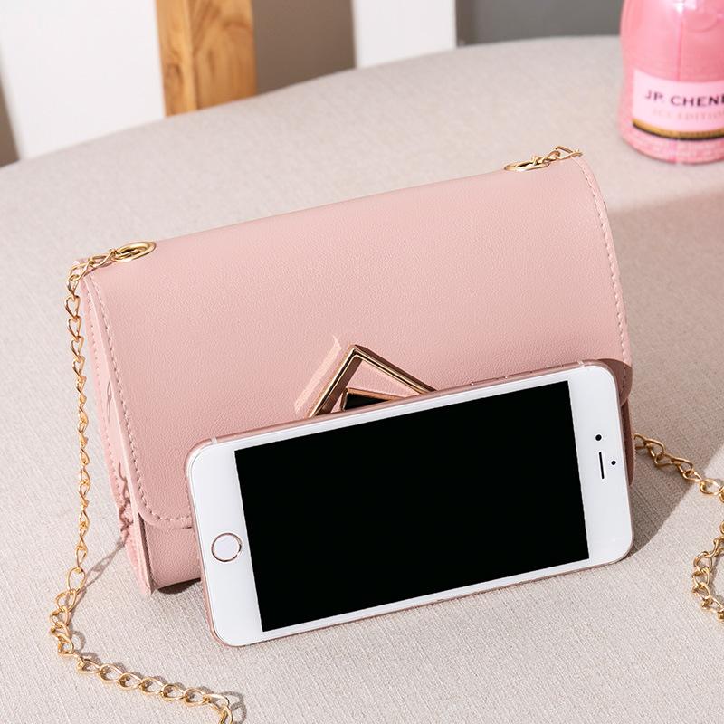 Autumn and Winter New Women's Messenger Bag Square Buckle Shoulder Chain Small Square Bag Small Bag