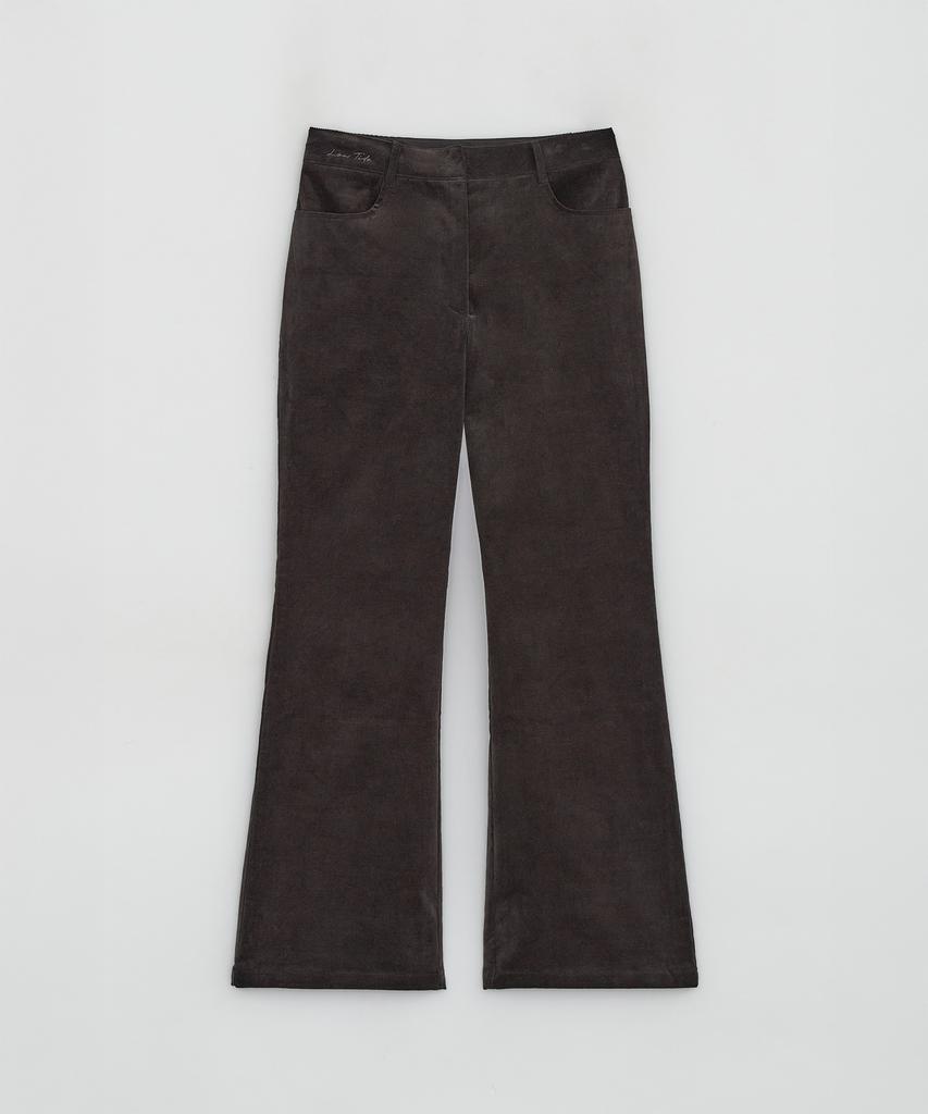 Loutaideu Corduroy Bootcut Pants [Brown]
