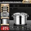304 Stainless Steel Finned Energy-Saving Braising Pot