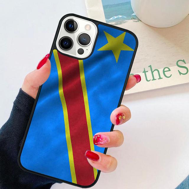Congo Democratic Republic Flag Phone Case for iPhone 17 Air 16 PRO MAX 15 14 PLUS 12 11 13 coque Cover Fundas coque