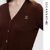 ELLASSAY 100% Lamb Wool V-Neck Knitted Sweater