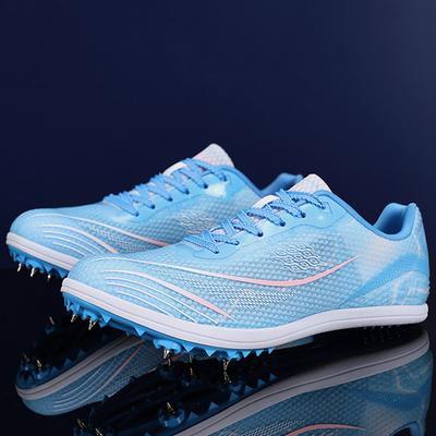 Chaussures d'Athlétisme pour Hommes Extérieur Professionnel Antidérapant Entraînement Chaussures à Pointes Coupe Basse Respirantes Décontractées Chaussures de Sport pour Hommes