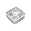 Commercial 4-Compartment Plastic Food Sample & Storage Boxes