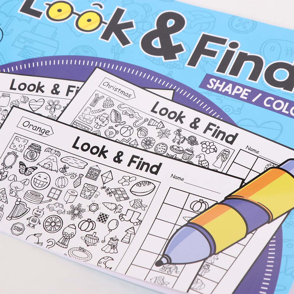 Verbeter Visuele Perceptie Leuk Kleurboek Zoek en Vind Spel Boek Kinder Cadeau